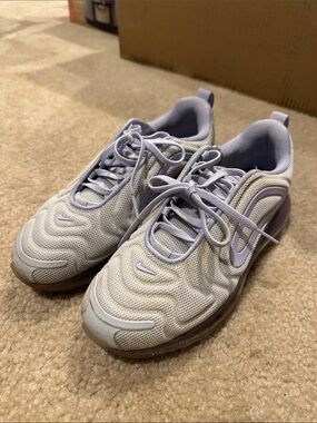 Nike Light Lavender and Grey Air Max 720 Style Sneakers